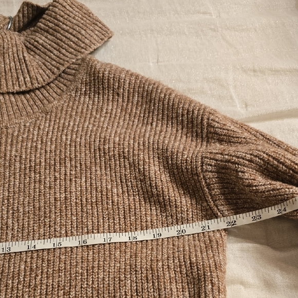 Caslon Women's Cowl Neck Sweater Dress in Tan - Picture 7 of 13
